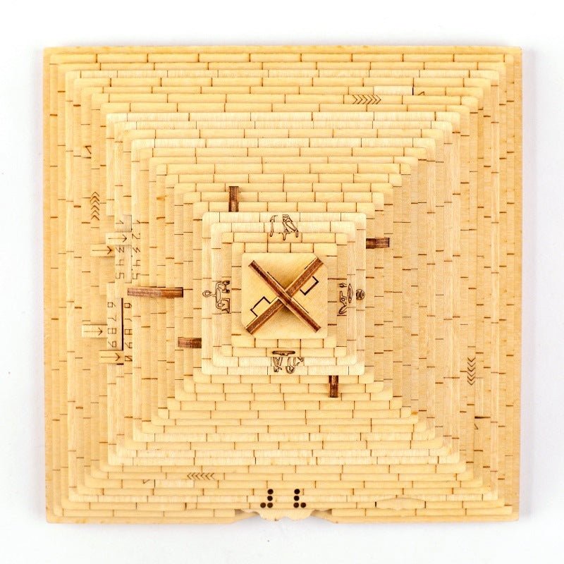 Pyramide Décryptage Nouvelle Boîte En Bois de Puzzle - OUIOUISHOP