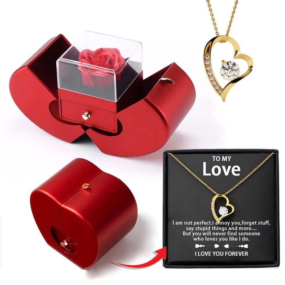 Ensemble de colliers creux en forme de coeur pour femmes - OUIOUISHOP