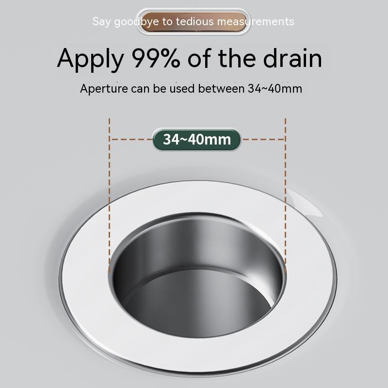 Nouveau filet filtrant anti-blocage Égoutteur de lavabo de type poussoir Bouchon de fuite de lavabo Déodorant - OUIOUISHOP