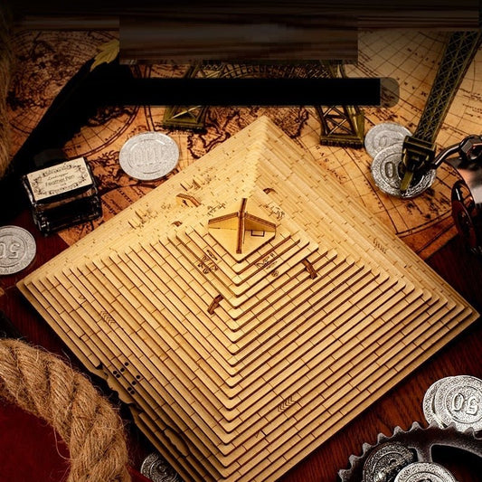 Pyramide Décryptage Nouvelle Boîte En Bois de Puzzle - OUIOUISHOP